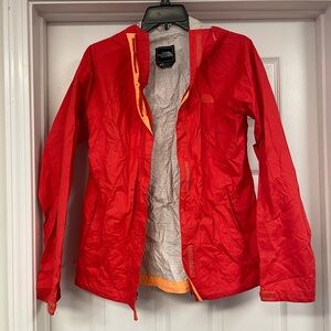The North Face Bright Red/Orange Rain Jacket